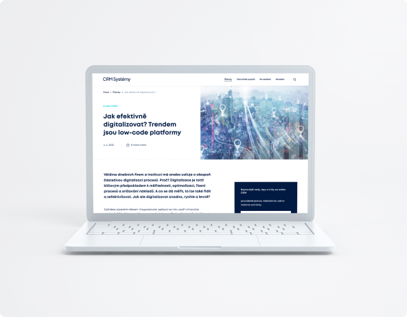 Náhled webu CRM.cz