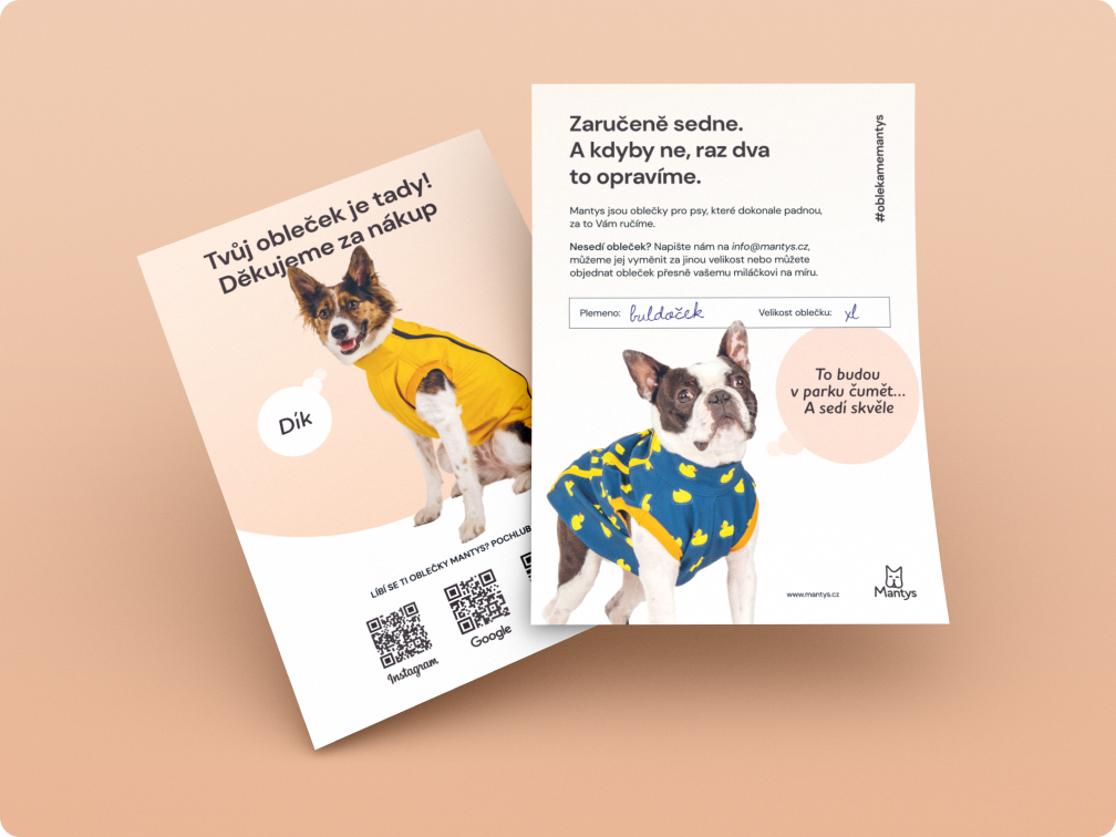Letáky s pejsky